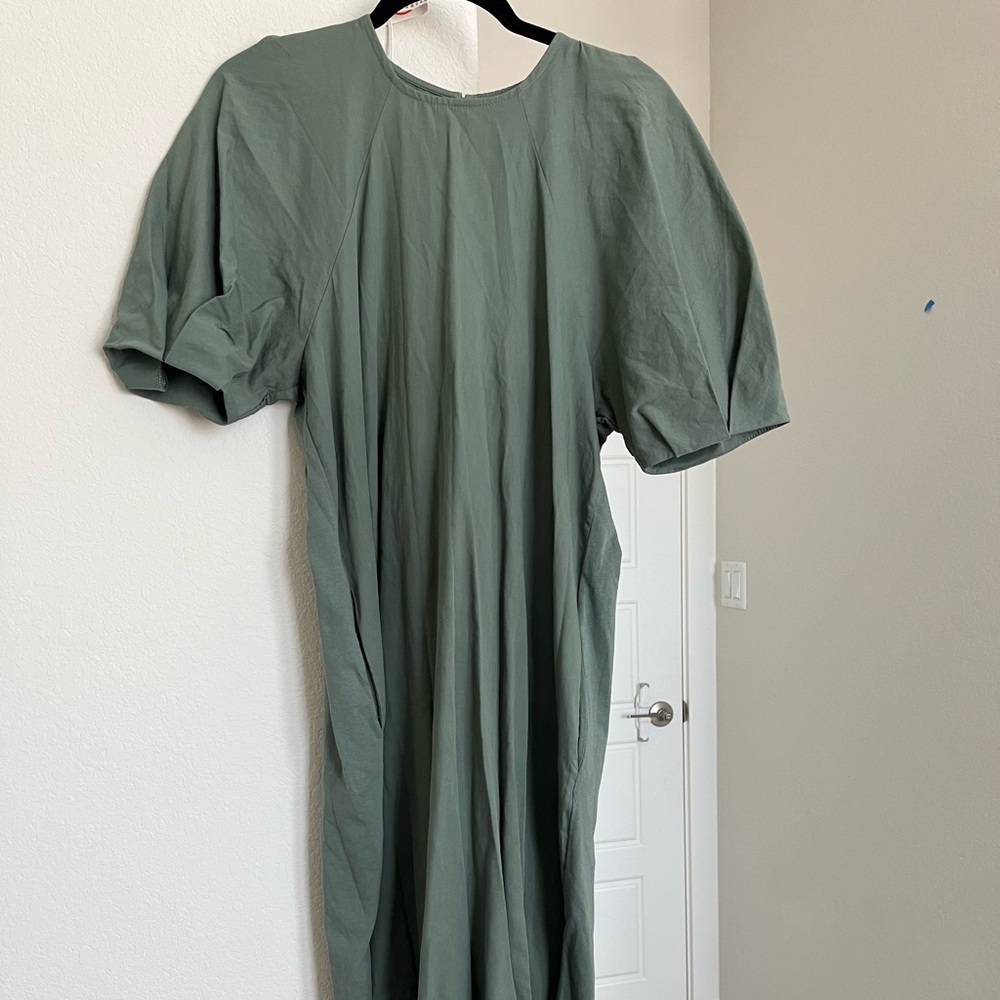 Super cute Zara dress like sage green so comfy